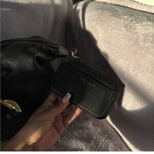 Marc Jacobs Black Leather Wallet+ handbag